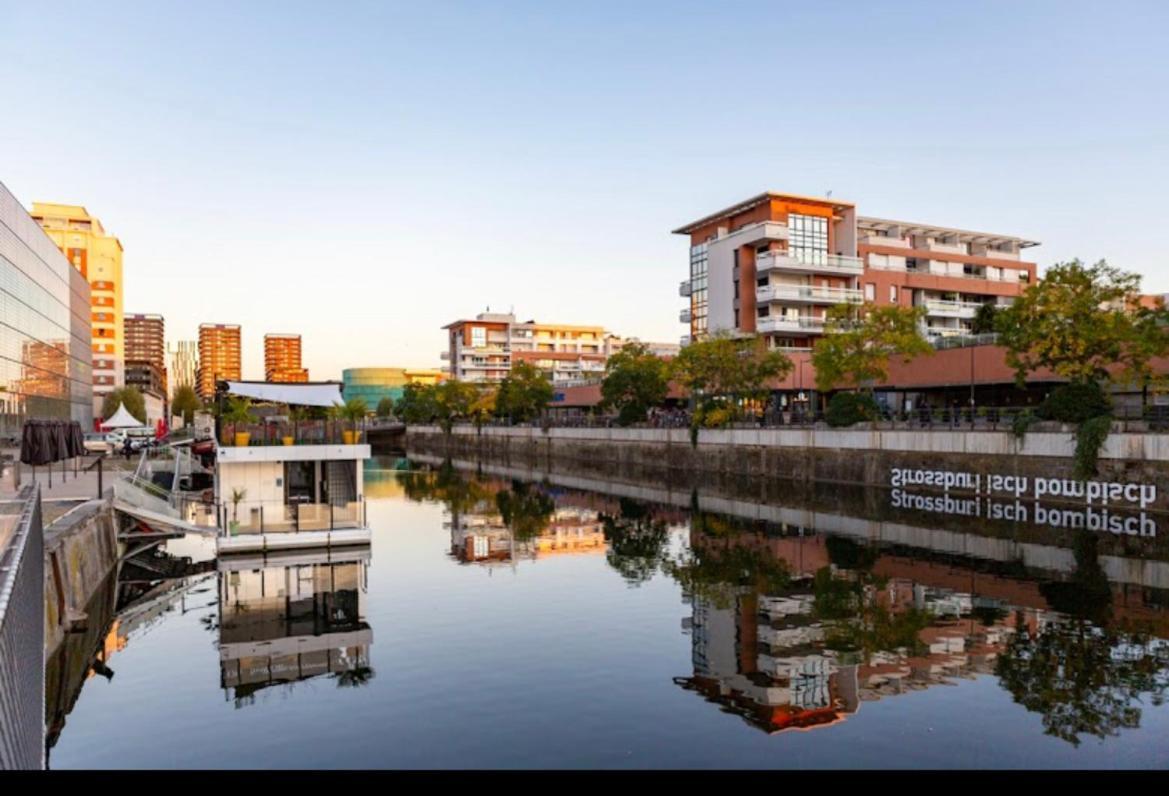 Appartement Haut Standing F2 Rivetoile Strasbourg Centre Parking Gratuit Terrasse Exterior foto